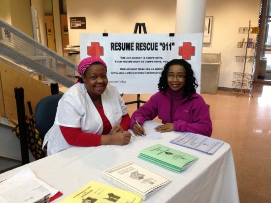 Veronica Boreland during a resume building session last year.