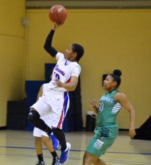 No. 10 Dania Taylor leaps into action.