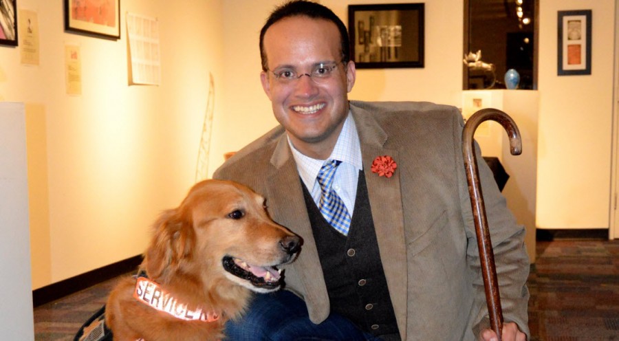 Former Captian Luis Carlos Montalvan and his beloved service dog, Tuesday