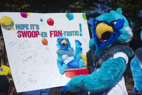 Swoop turns 1 at student fair