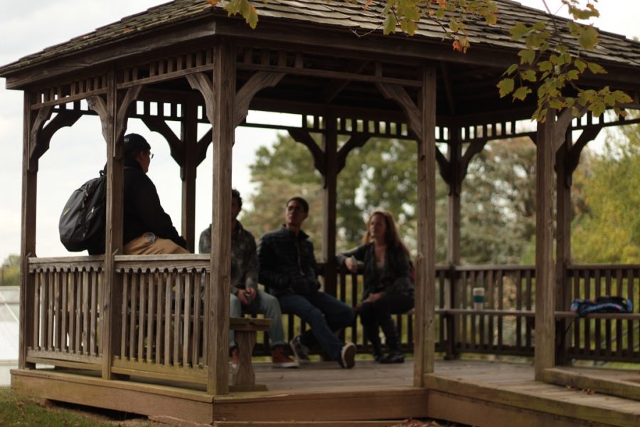 The gazebo in the Quad is possibly on its way out.