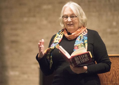 Maryland novelist Susan Moger draws blood at AACC