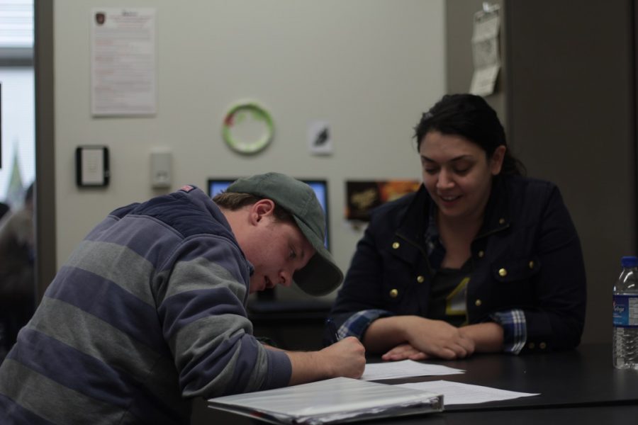 Faculty on campus engage students every day. 