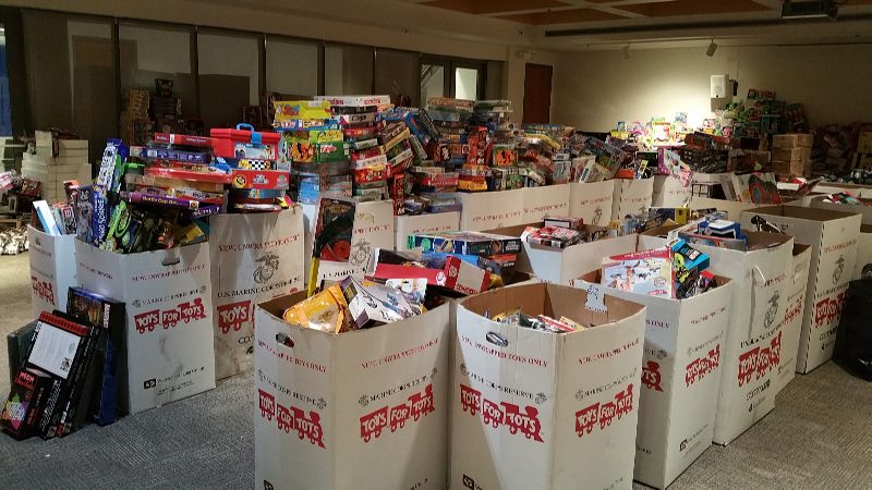 The AACC Department of Public Safety and Police holds a Toys for Tots drive every year.