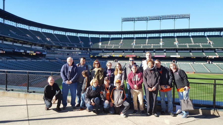 The History Club visits Oriole Park at Camden Yards. 