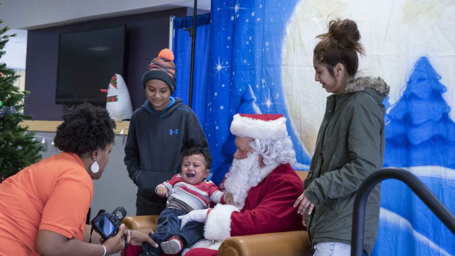 Santa comes to campus