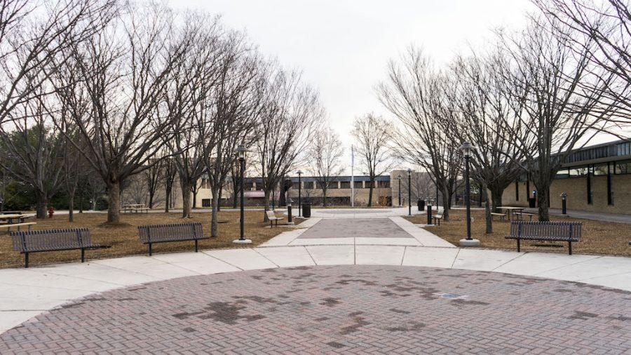 The AACC Arnold campus sheds its fall coat as the seasons change.