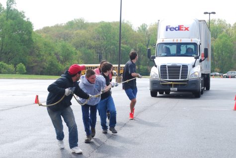 AACC hosts truck pull contest in parking lot