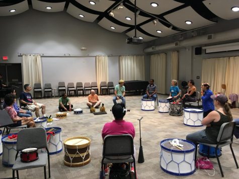 Scott Kettner holds Brazilian Maracatu workshop