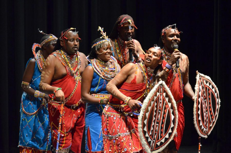 Maasai tribe performs traditional music, song