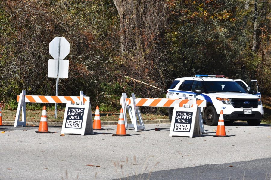 Campus and local police closed a lot on West Campus on Nov. 17 to practice working together.