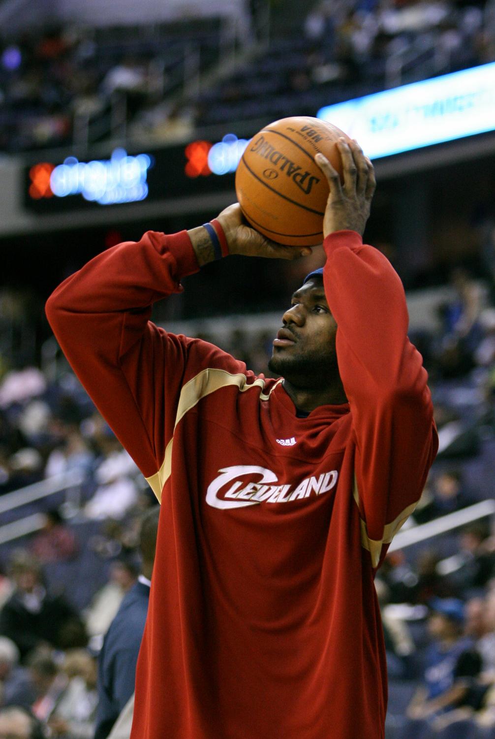 Second-year basketball player Terry Kenner says Lebron James is the sports icon he looks up to.