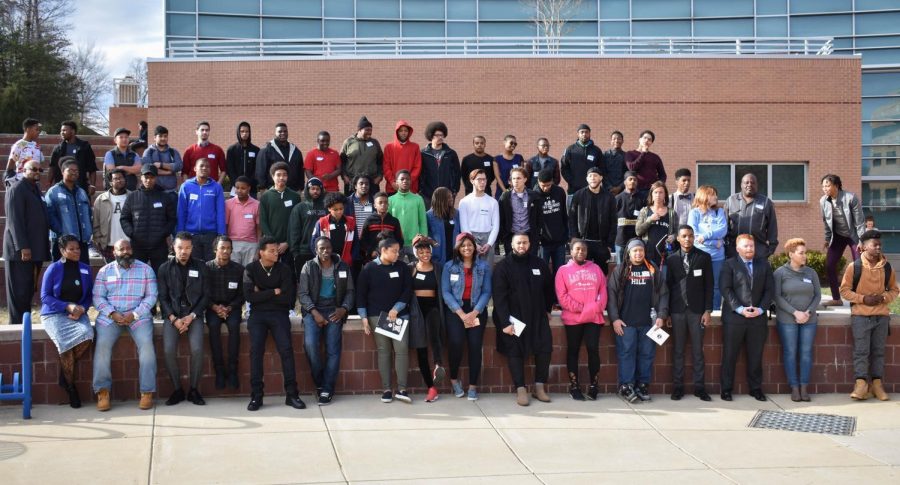 A group of students who participated in the 8th Annual Black Male Initiative Summit.