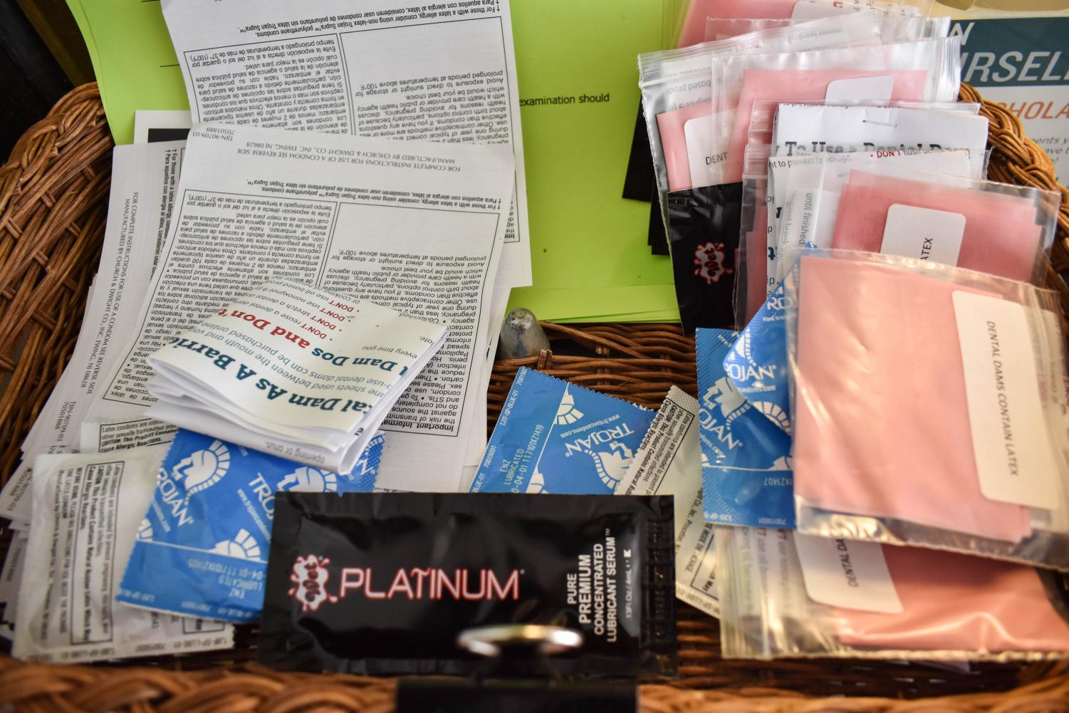Condoms, lubricant and dental dams are some things students can get for free at the Health Center in SUN.