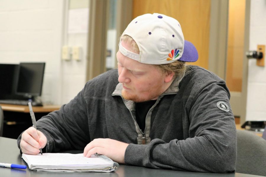 Second-year education student Stephen Darley quit the football team at Wesley College in Delaware to focus on academics. He’s an education student here now.
