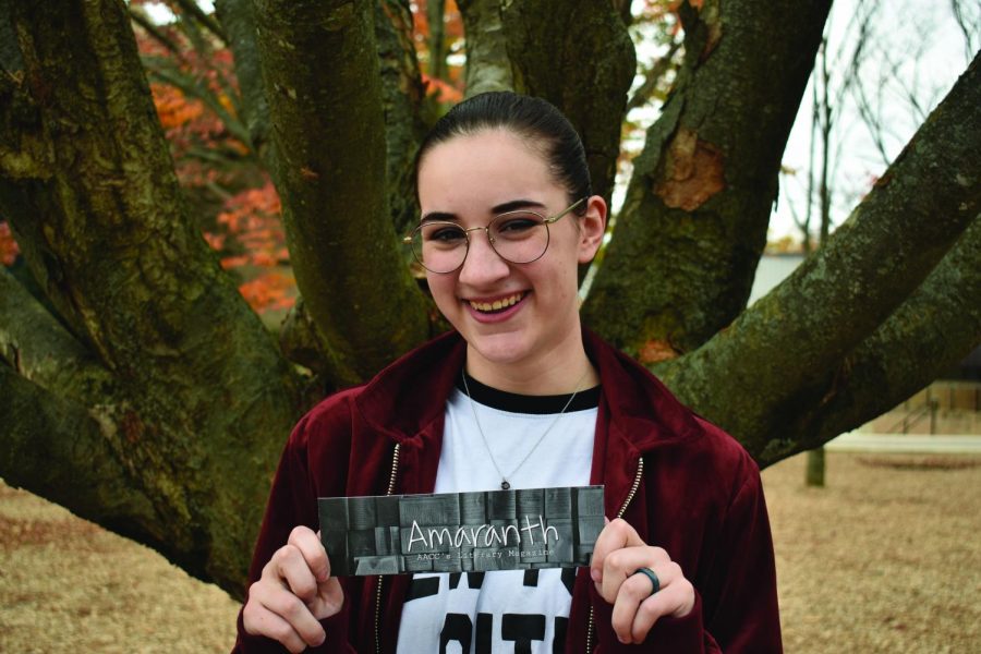 Ren Bishop, a second-year psychology student, was the editor of Amaranth for the award-winning edition
