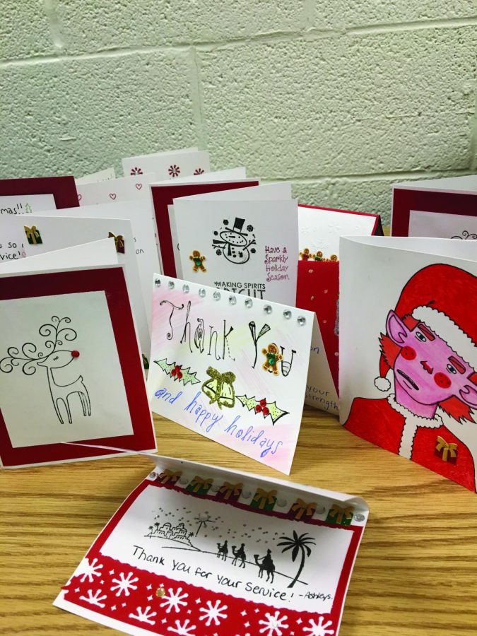 This holiday season, Campus Current’s staff designed thank-you cards for soliders. Campus Current sent these cards, toiletries and a copy of the student newspaper to a unit in Afghanistan.