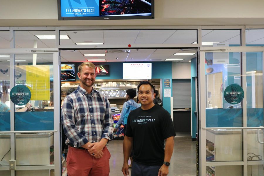 Athletics Director Duane Herr and The Hawk’s Nest’s manager, Richard Buenaventura, may work together to offer food at big games.