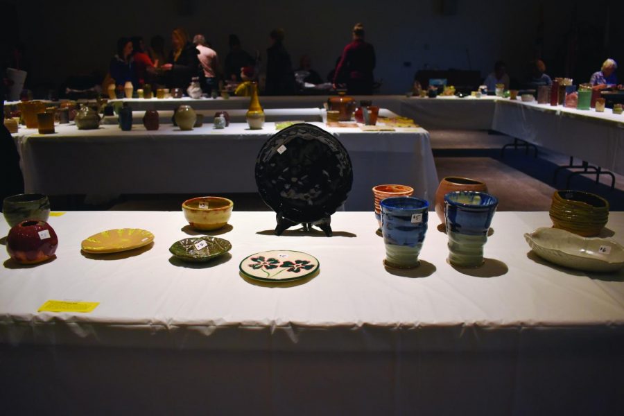 AACC sculpture students raise money by selling their artwork at a holiday ceramics sale on campus Nov. 16.