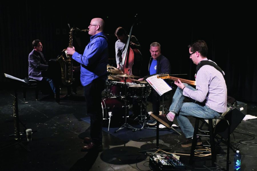 Dr. Ian Wardenski and his band, the Ian Wardenski Quintet, are recording music this semester. 