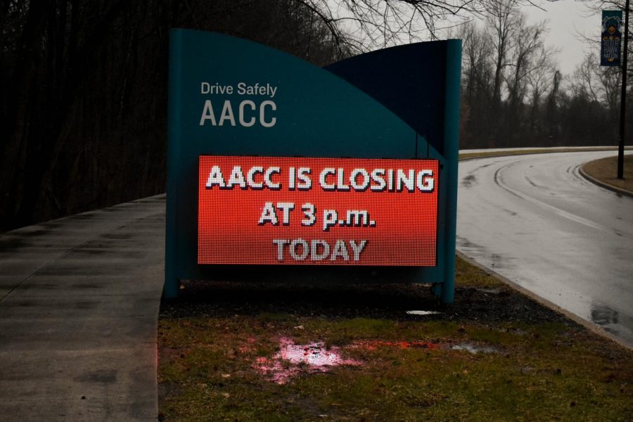 AACC has announced on their website and signage about the closing