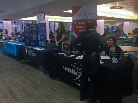 Service Learning Fair involves students with volunteering opportunities.