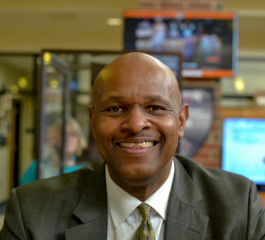 Coach Lionel Makell won a coach of the year award, for coaching the women's basketball team, that made it to nationals this year.