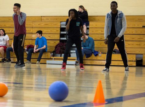 Dozens play in Campus Ministry dodgeball tournament at AACC