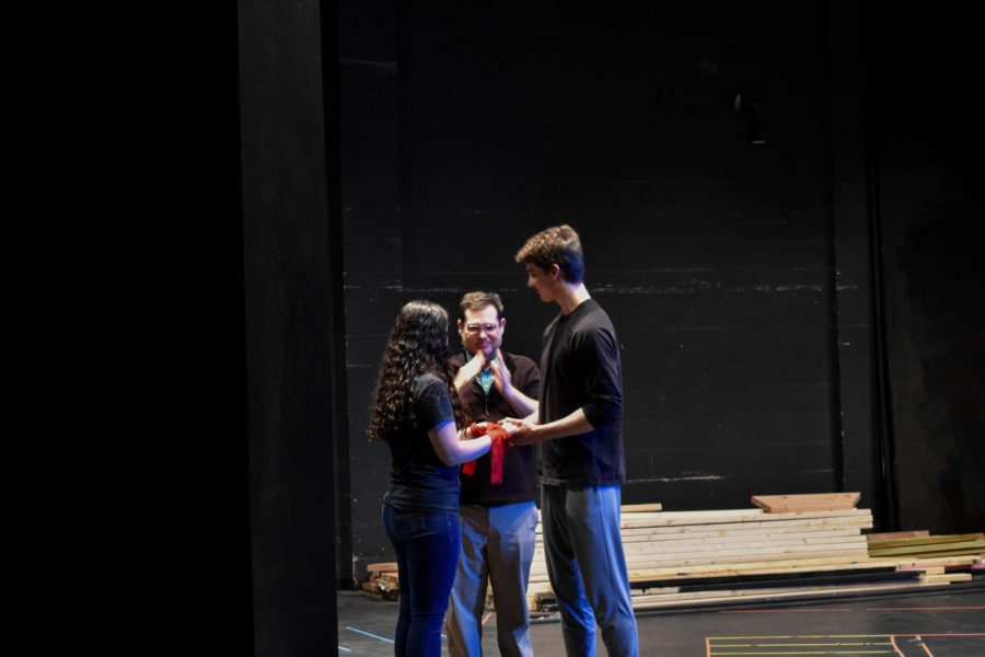 Second-year theater student Katie Laubert and former AACC theater student Jack Ven-ton, who will play Romeo and Juliet in the April production on campus, say they, too, have tragic love stories—sort of. 