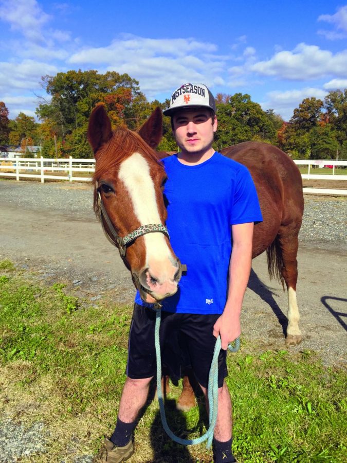 Second-year undecided student Shay Meany used horse therapy to overcome his speech impediment.
