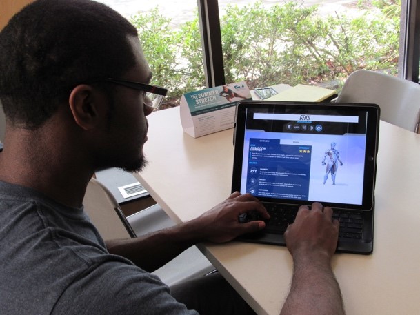 Calvin Williams, graduating cyber security student, plays the damage position on AACC’s Overwatch team. 

