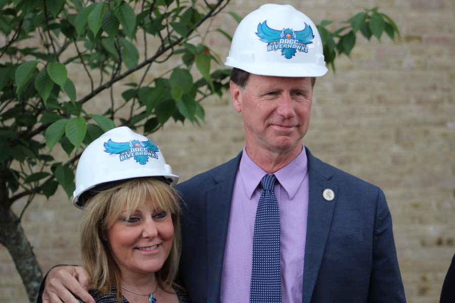 County Executive Steuart Pittman and AACC President Dawn Lindsay said they are excited to join together in the construction of the new Health and Life Sciences Building. 