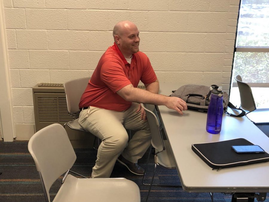 Assistant professor of psychology Jarred Jenkins is the adviser of the Gay Straight Alliance, a student club for people who identify as LGBTQ.