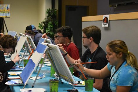 Office of Student Engagement hosts Paint Nite