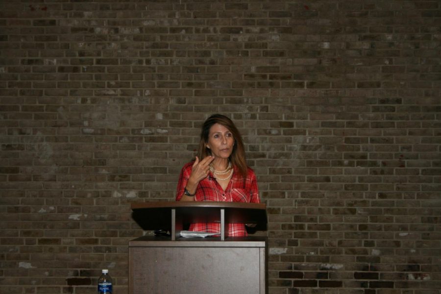 Jessica Anya Blau takes questions from attendees at her reading