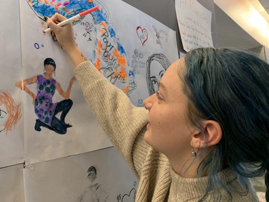 Psychology student Madison Likens is among many artists pursuing degrees in subjects other than art that they believe will land them more stable jobs.