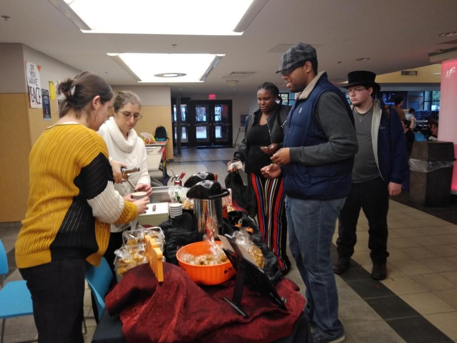 The AACC Culinary Club sells pumpkin spice cookies and spiced caramel leche to students.