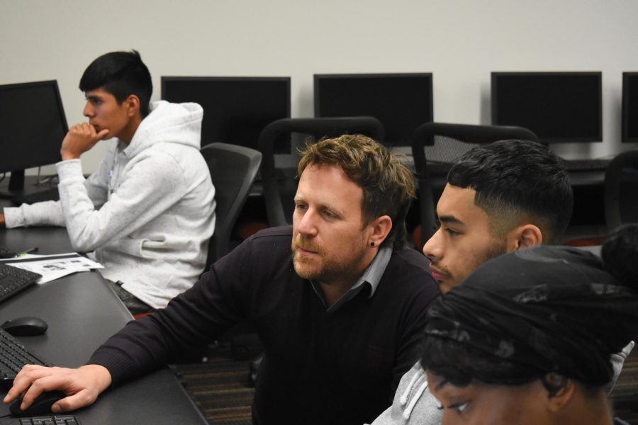 Literacy professor Forrest Caskey is in the middle of an email dispute between faculty. 