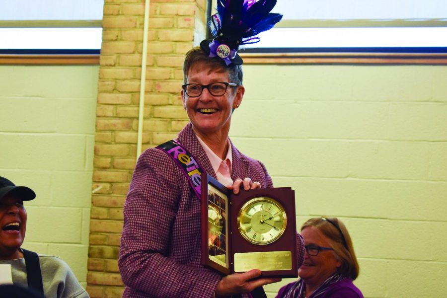 Carlene Cassidy, new CEO of the Philip E. and Carole R. Ratcliffe Foundation, at her AACC retirement party