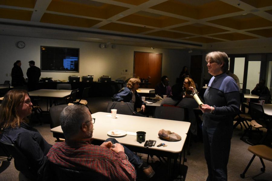 Employees attend the Faculty and Staff Celebration.