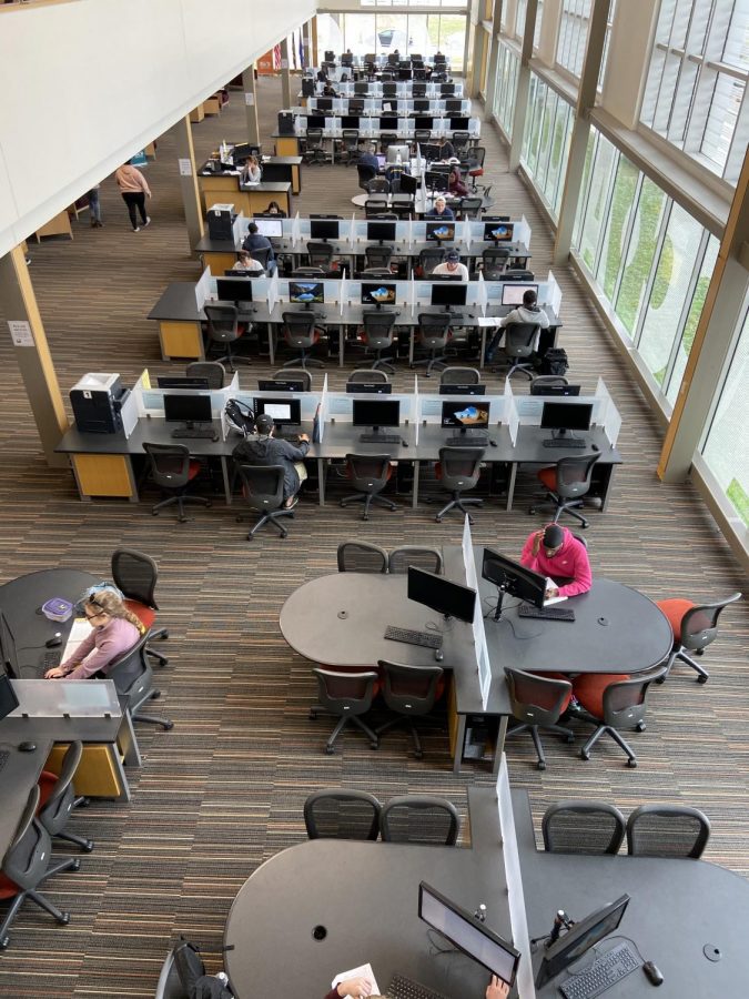 The library will be available to students online, as the campus closes for the remainder of the semester.