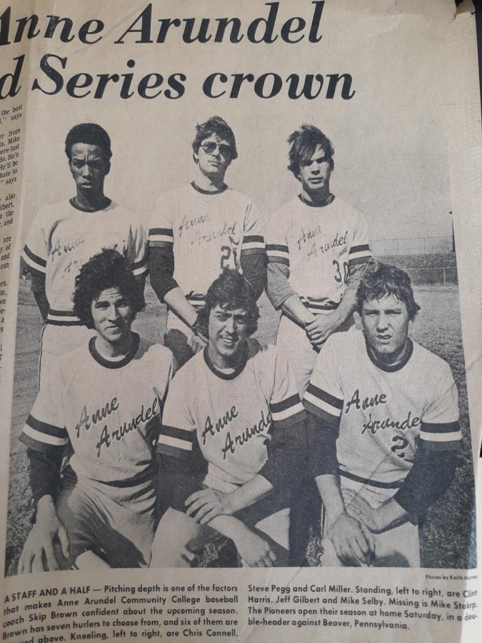 Director of Auxilliary Services Steve Pegg played baseball for AACC in the 70s.