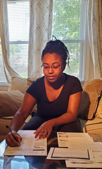 "The best way to make a change is to just vote,” says first-time voter Icram Doku, a second-year computer science student.