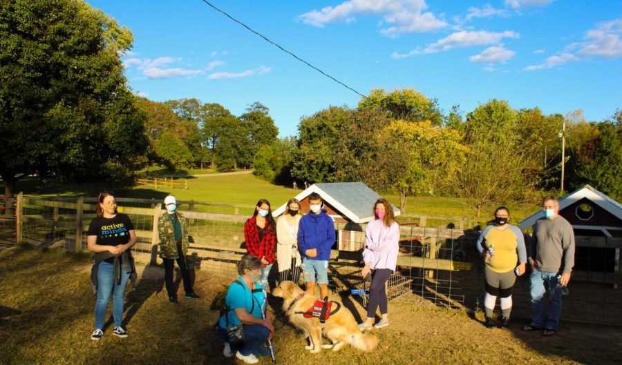 AACC students went to Kinder Farm Park 
in Millersville on Oct. 8 to rise awareness for suicide prevention. 