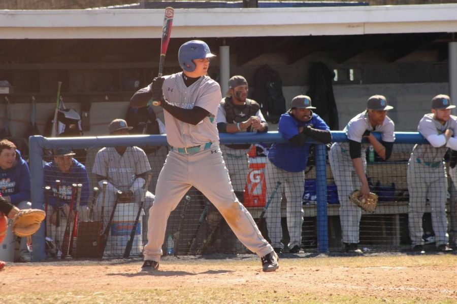 Student athletes say they are happy to get back on the field to compete. Shown, Baseball infielder Tripp Templeton in spring 2020.