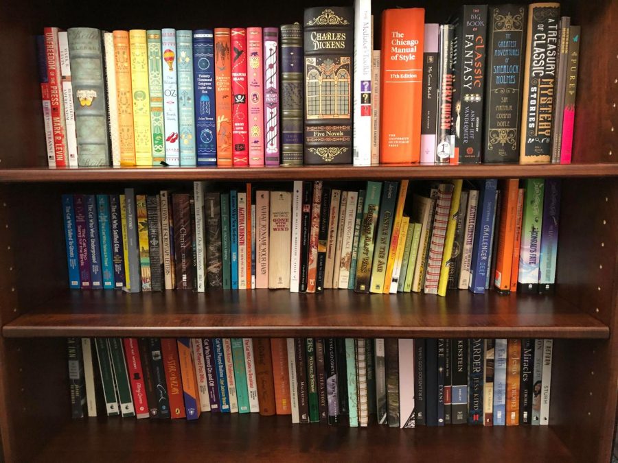 The+bookshelf+in+the+home+of+third-year+communications+student+Amber+Nathan+is+stocked+with+classics.+Nathan%2C+like+other+students%2C+says+she+has+been+reading+more+since+the+pandemic+has+kept+her+at+home.