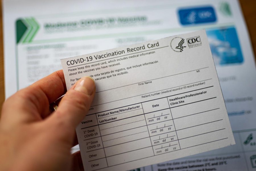 COVID vaccination card