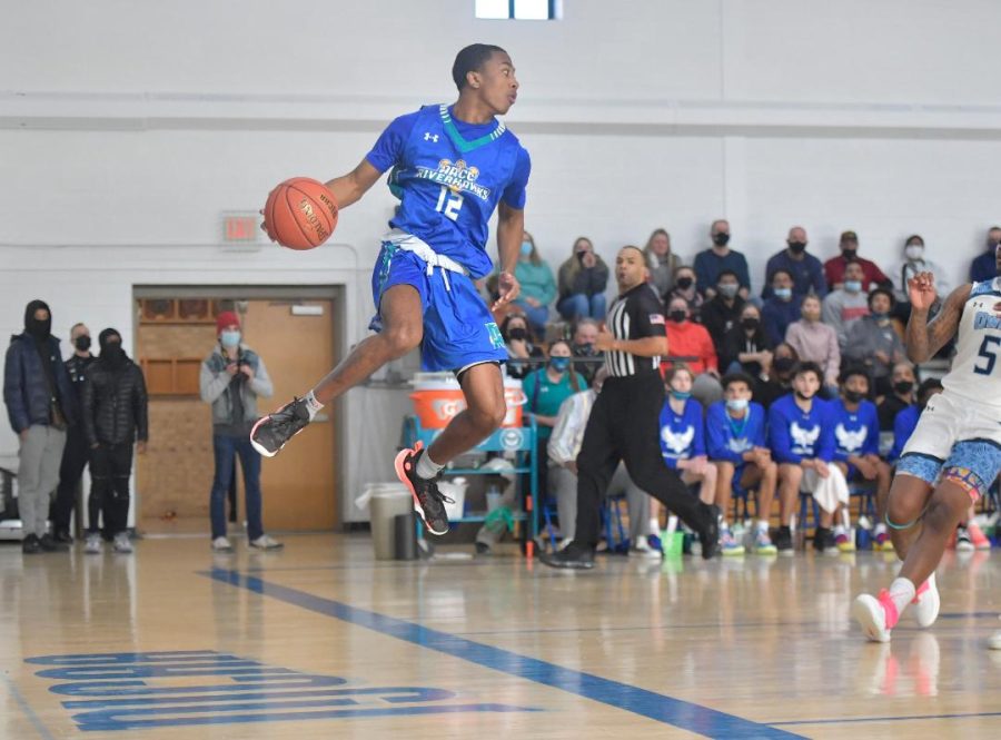 Che Colbert, a guard, prevents a turnover. AACC lost 80-71 in the NJCAA Region 20 Divison III Finals on Sunday to Prince Georges Community College. 