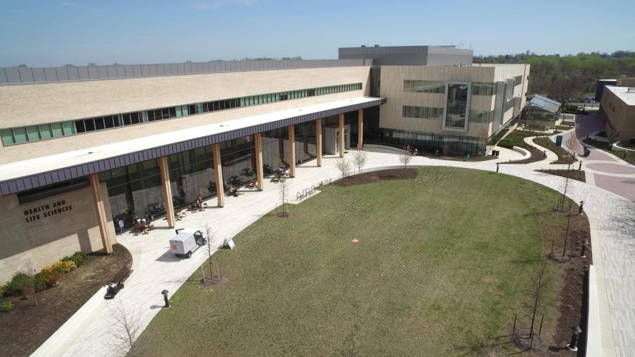 The Health and Life Sciences building is the second-newest building on campus and is popular among students and faculty. 