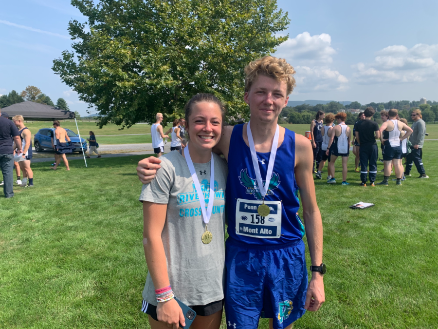 AACC Athletics discontinues the men’s and women’s cross-country teams. Shown, runners Bailey Healy (left) and Paul Watson (right).
